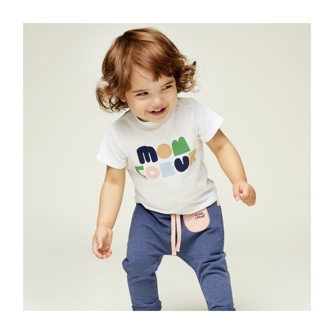 Baby T-Shirt, White/Blush