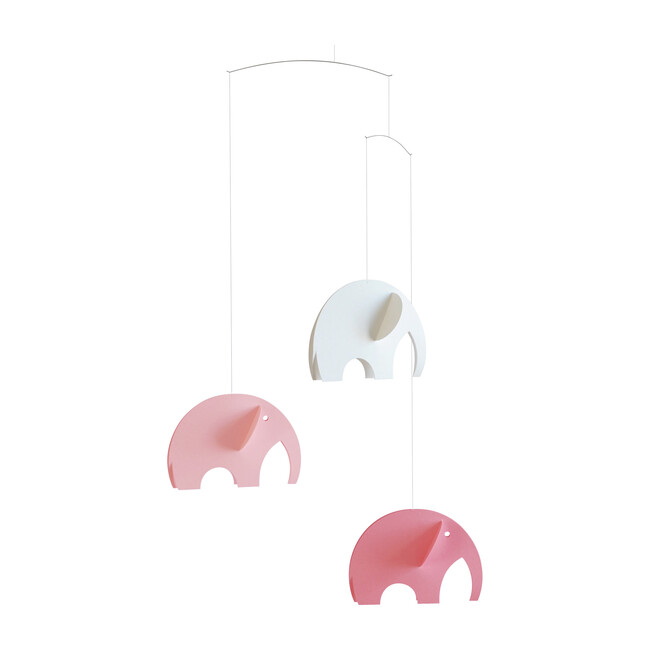 Elephants Mobile, Pink