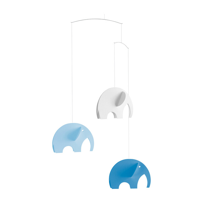 Elephants Mobile, Blue