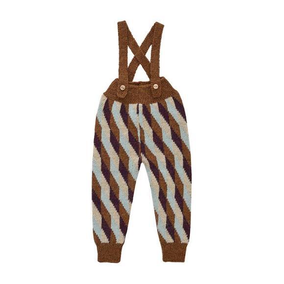 Double Suspender Pants Hazelnut, Brown