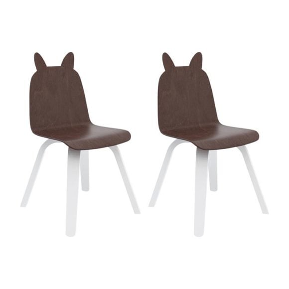 Set of 2 Rabbit Play Chairs, Walnut