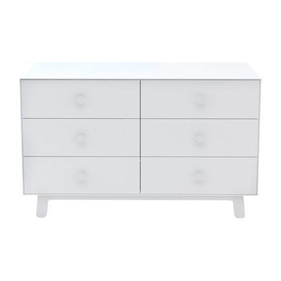 Sparrow Six Drawer Dresser, White - Dressers - 1