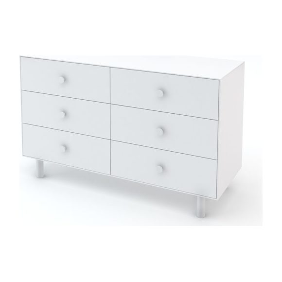 Classic Six Drawer Dresser, White - Dressers - 3