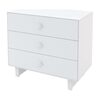 Rhea Three Drawer Dresser, White - Dressers - 2 - thumbnail