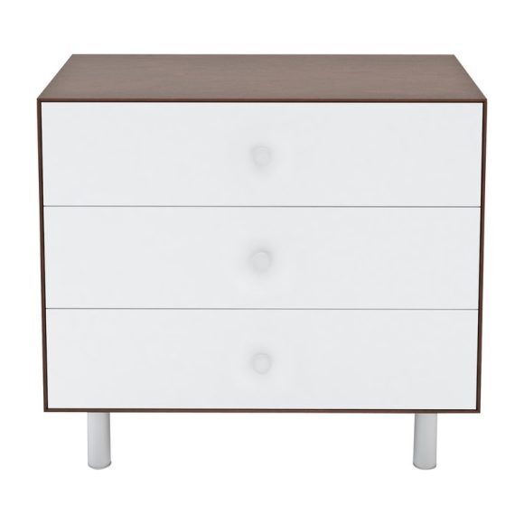 Classic Three Drawer Dresser, Walnut - Dressers - 1