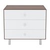 Classic Three Drawer Dresser, Walnut - Dressers - 1 - thumbnail