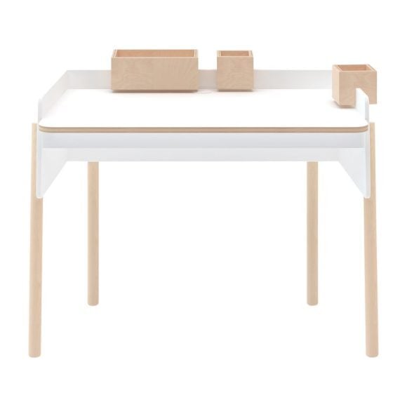 Brooklyn Desk, White/ Birch