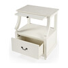 Danielle Marble Nightstand, White - Nightstands - 10