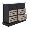 Briar Removable 6-Drawer Storage Chest, Black - Dressers - 3