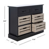 Briar Removable 6-Drawer Storage Chest, Black - Dressers - 7