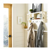 Freya Hanging Storage Wall Rack, White - Wall Décor - 2
