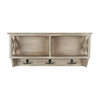 Freya Hanging Storage Wall Rack, Grey - Wall Décor - 1 - thumbnail