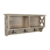 Freya Hanging Storage Wall Rack, Grey - Wall Décor - 3