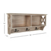 Freya Hanging Storage Wall Rack, Grey - Wall Décor - 4