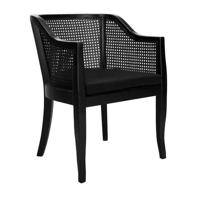 Rina Accent Chair, Black - Accent Seating - 3