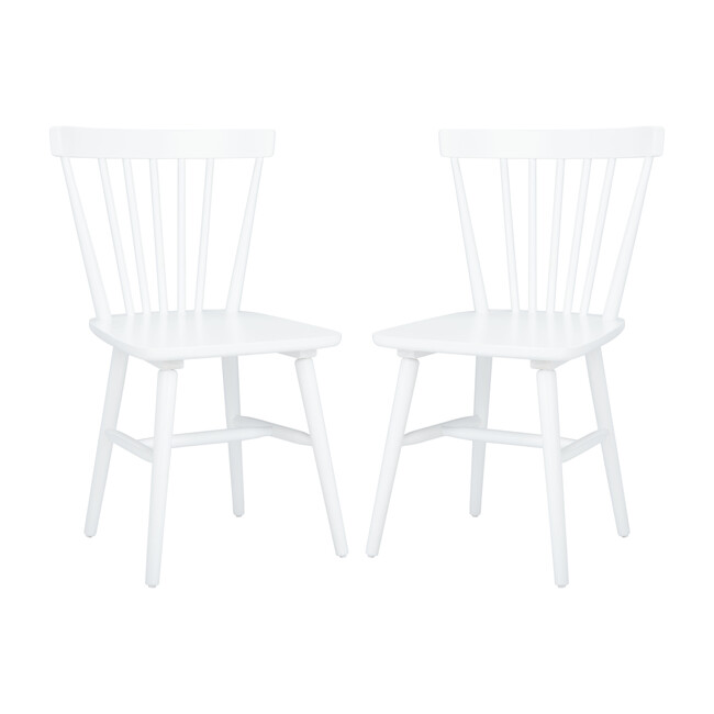 Winona Spindle Back Accent Chair, White