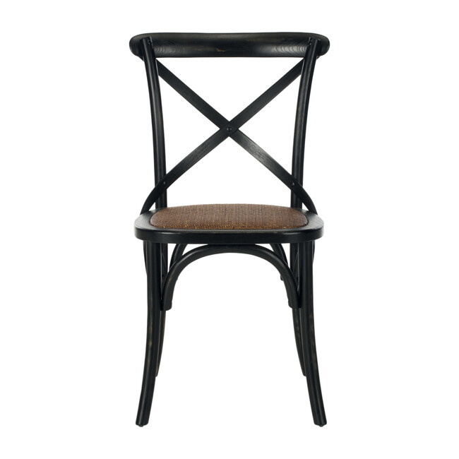 Set of 2 Franklin X Back Farmhouse Chairs, Hickory - Accent Seating - 3
