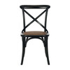 Set of 2 Franklin X Back Farmhouse Chairs, Hickory - Accent Seating - 3