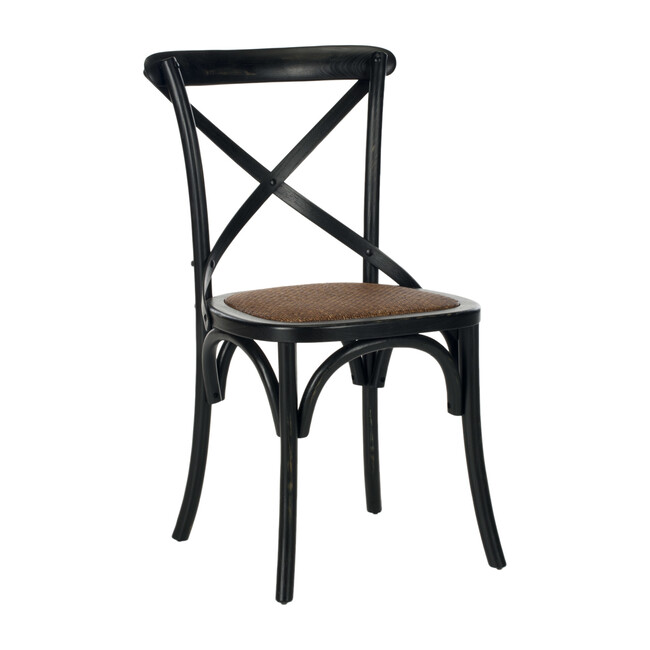Set of 2 Franklin X Back Farmhouse Chairs, Hickory - Accent Seating - 4