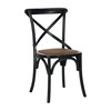 Set of 2 Franklin X Back Farmhouse Chairs, Hickory - Accent Seating - 4