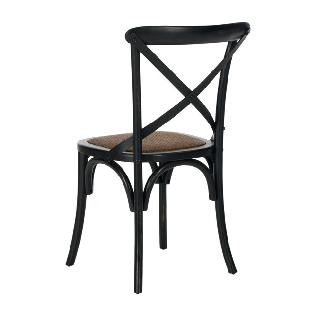 Set of 2 Franklin X Back Farmhouse Chairs, Hickory - Accent Seating - 5