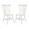 Set of 2 Parker Spindle Accent Chairs, Off White - Accent Seating - 1 - thumbnail