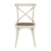 Set of 2 Franklin X Back Farmhouse Chairs, Ivory - Accent Seating - 3