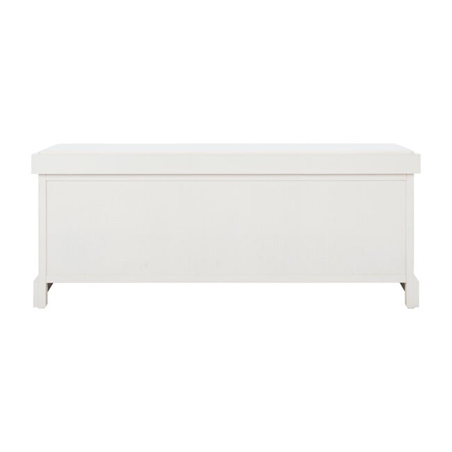 Landers 3-Drawer/Cushion Storage Bench, White - Accent Seating - 7