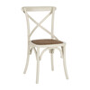 Set of 2 Franklin X Back Farmhouse Chairs, Ivory - Accent Seating - 4