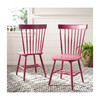 Set of 2 Parker Spindle Accent Chairs, Raspberry - Accent Seating - 2