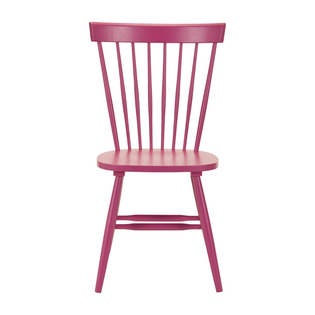 Set of 2 Parker Spindle Accent Chairs, Raspberry - Accent Seating - 3