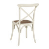 Set of 2 Franklin X Back Farmhouse Chairs, Ivory - Accent Seating - 5