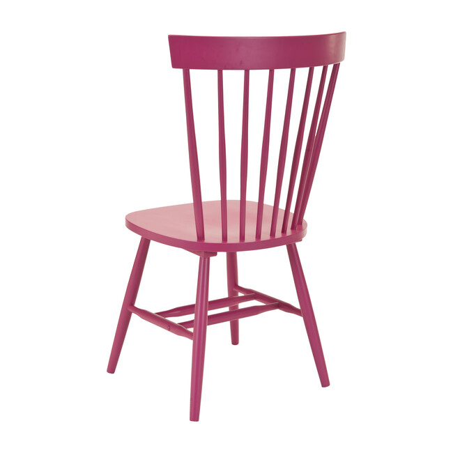 Set of 2 Parker Spindle Accent Chairs, Raspberry - Accent Seating - 5