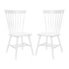 Set of 2 Parker Spindle Accent Chairs, White - Accent Seating - 1 - thumbnail