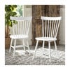 Set of 2 Parker Spindle Accent Chairs, White - Accent Seating - 2