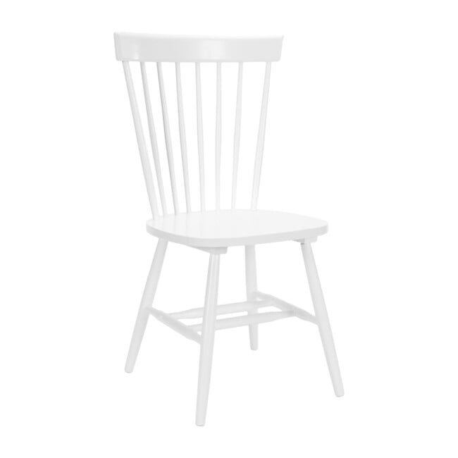 Set of 2 Parker Spindle Accent Chairs, White - Accent Seating - 4