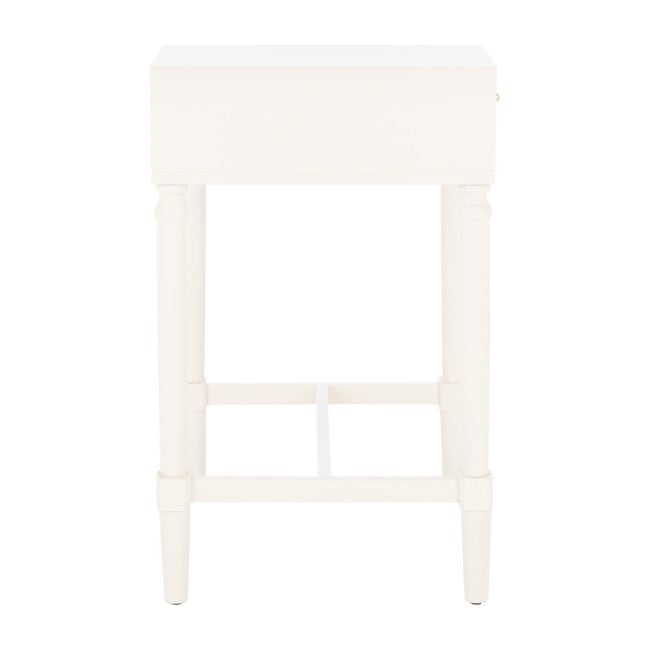 Estella 1-Drawer Accent Table, White - Accent Tables - 4