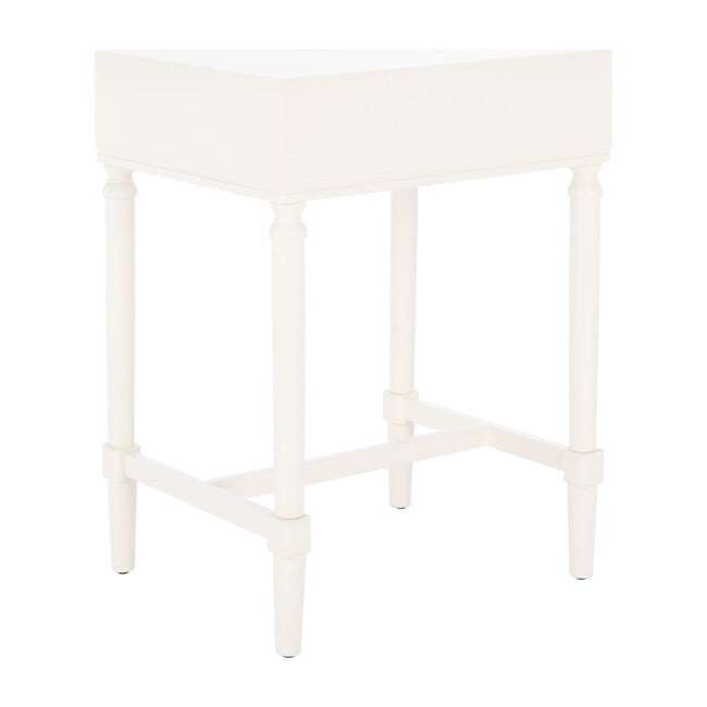 Estella 1-Drawer Accent Table, White - Accent Tables - 5