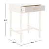 Estella 1-Drawer Accent Table, White - Accent Tables - 6