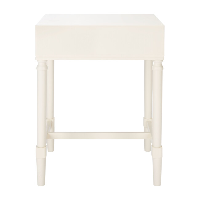 Mabel 1-Drawer Accent Table, White - Accent Tables - 3