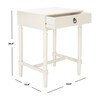 Mabel 1-Drawer Accent Table, White - Accent Tables - 6