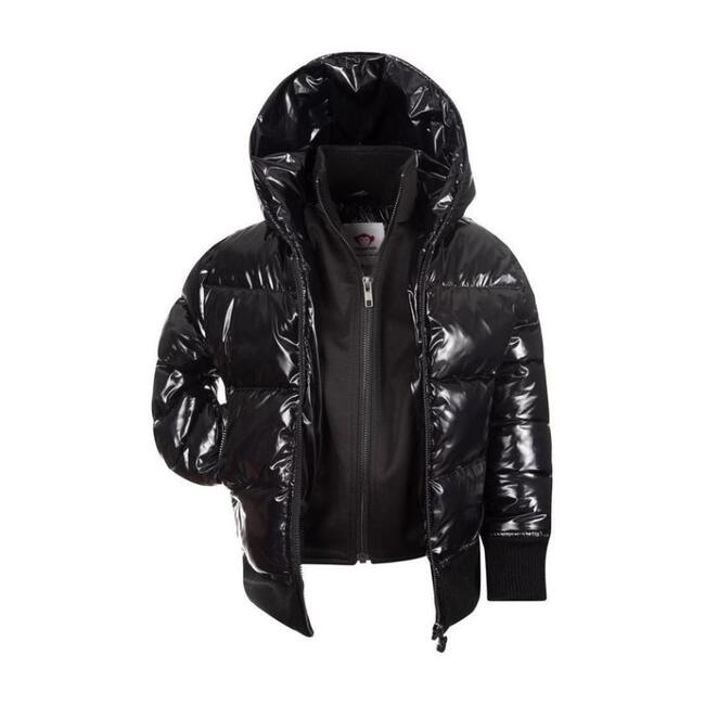 Shiny Flurry Coat, Black - Appaman Outerwear | Maisonette