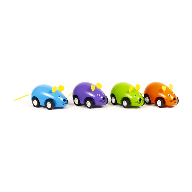 Pull Back Mice, Set of 4