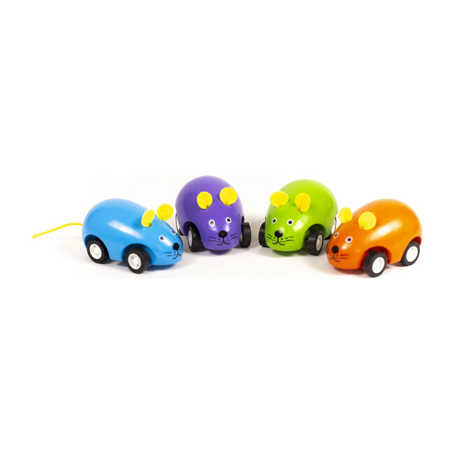 Pull Back Mice, Set of 4