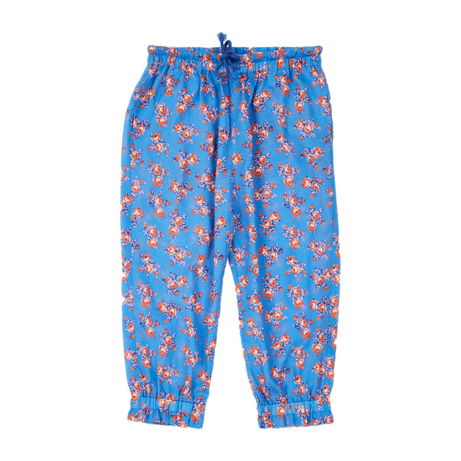 Shrimp Trousers, Bright Floral Blue