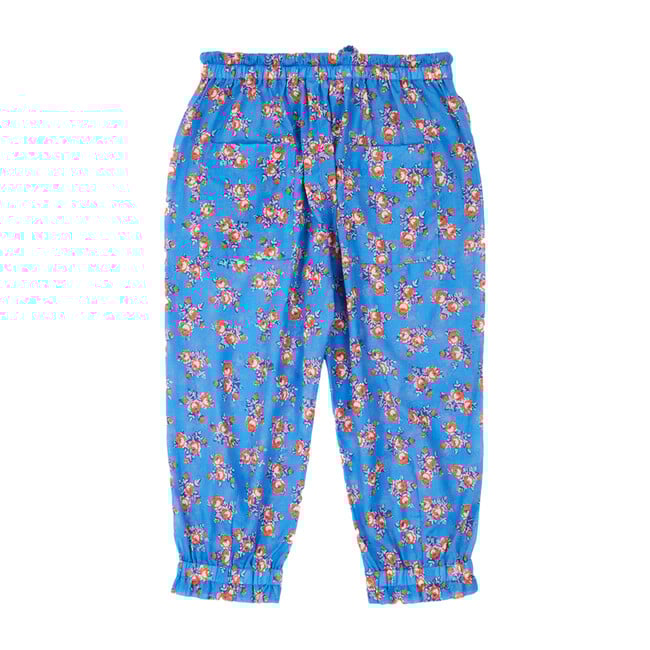 Shrimp Trousers, Bright Floral Blue