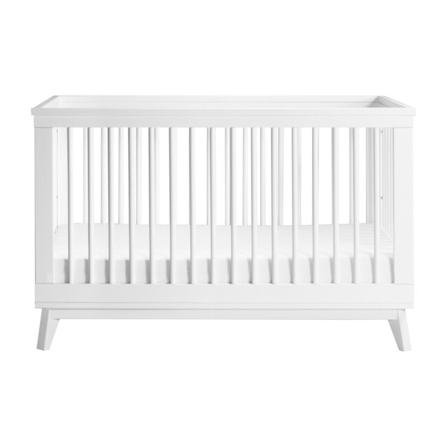 Scoot 3-in-1 Convertible Crib with Toddler Bed Conversion Kit, White