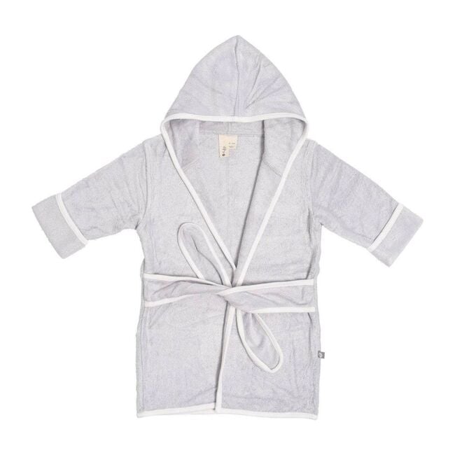 Toddler Bath Robe, Storm with Cloud Trim - Robes - 1