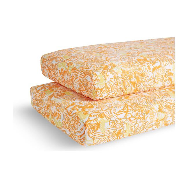 orange crib sheets