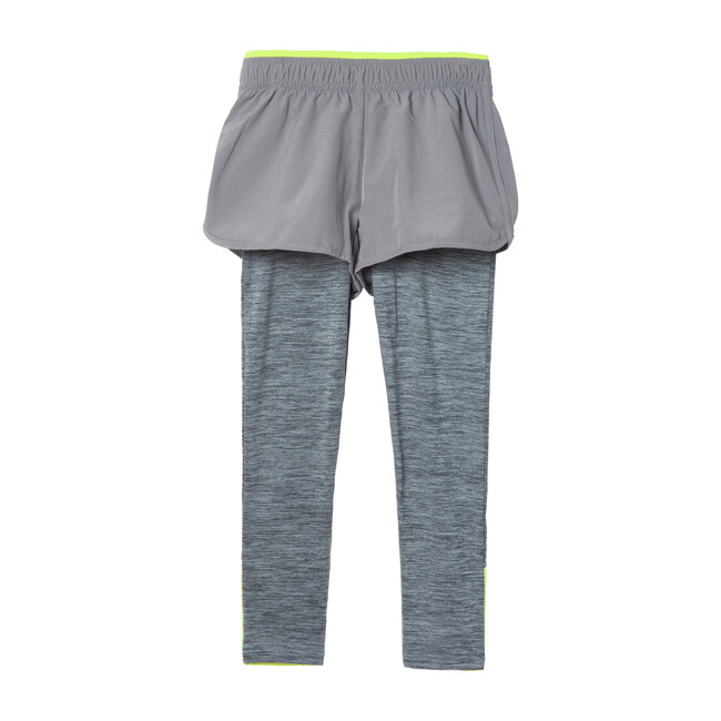 Space Dye Jersey Sport Legging, Grey